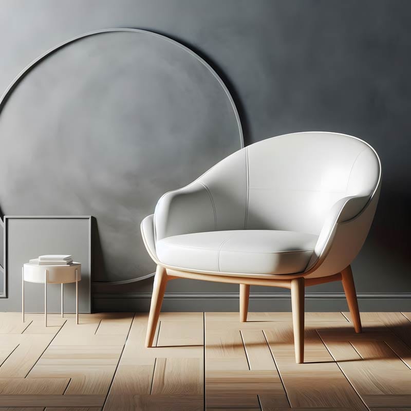 Design stoel wit